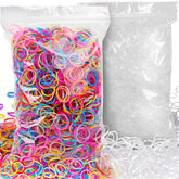 YGDZ 4000pcs elastic hair bands pack shows mixed candy colors for versatile styling options.
