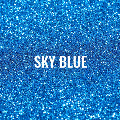 YGDZ Blue Glitter shaker cap open showing easy dispensing for small or large batches.