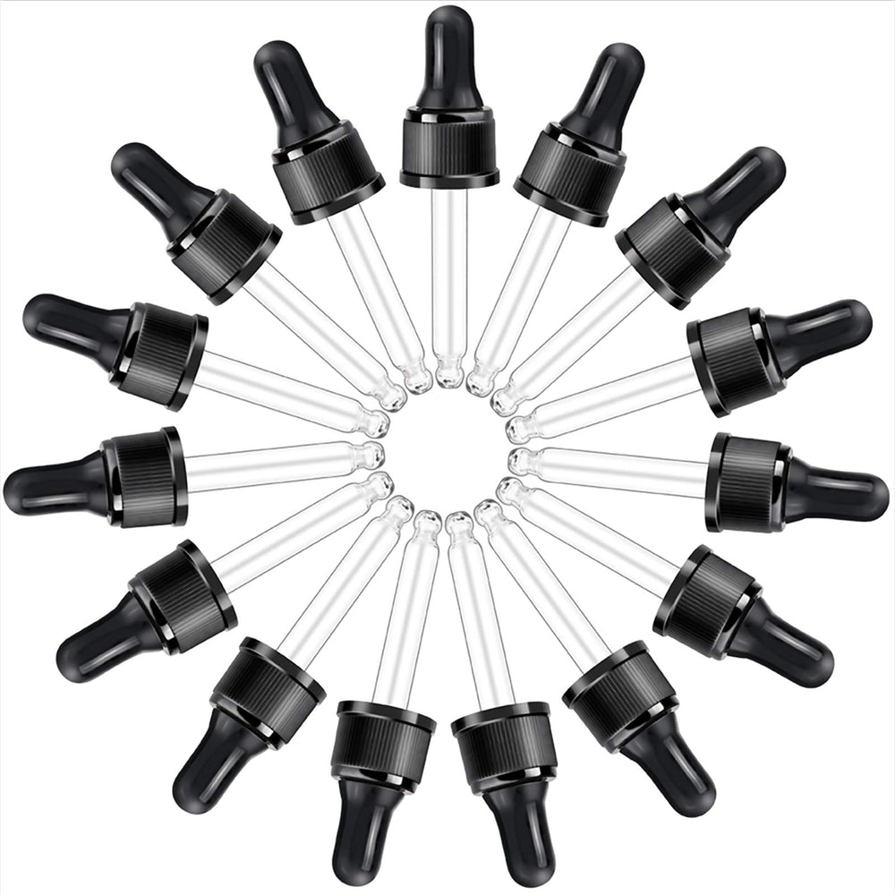 YGDZ 15ml glass dropper top close-up for precise essential oil dispensing