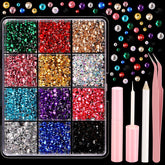 YGDZ Face Rhinestones Kit colors and sizes for versatile makeup design