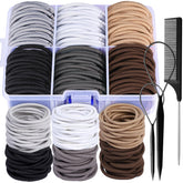 YGDZ hair ties for thick hair, 4mm wide and 2-inch diameter for strong hold.