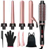 YGOVVK 5-in-1 curling iron with thermal brush enabling versatile, salon-like styling at home