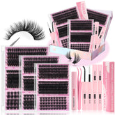 YIDUO Volume Lashes Clusters Kit packaging shows 770pcs for at-home lash options