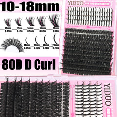 YIDUO Dual-head eyebrow pencil and lash brush for tidy grooming.