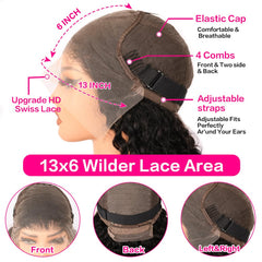 YIJUNDEMA Swiss lace cap close-up showing breathable, adjustable fit with four combs.