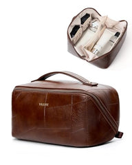 Yikisite makeup bag flat-unfold view for quick access to cosmetics