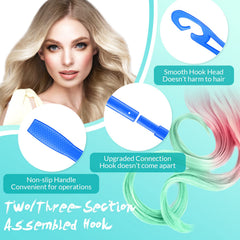 Yilloog heatless curler 22-inch blue ready for thick or long hair