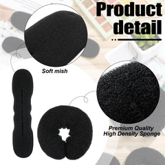 Yinder donut bun maker 10cm versatile for balanced buns and half-ups.