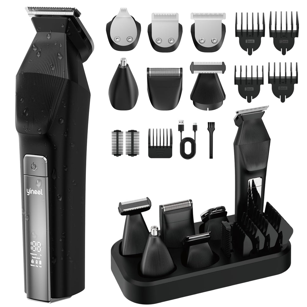 Yineel HC600 beard trimmer front view for precise lines and even results