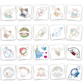 YINFENGKANHAI 40-sheets cinnamoroll tattoos pack for party favors and crafts