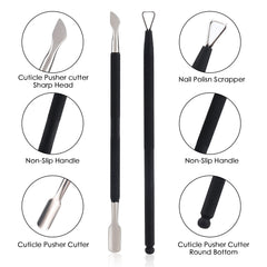YINYIN cuticle cutter in black triangle head for gel polish cleanup