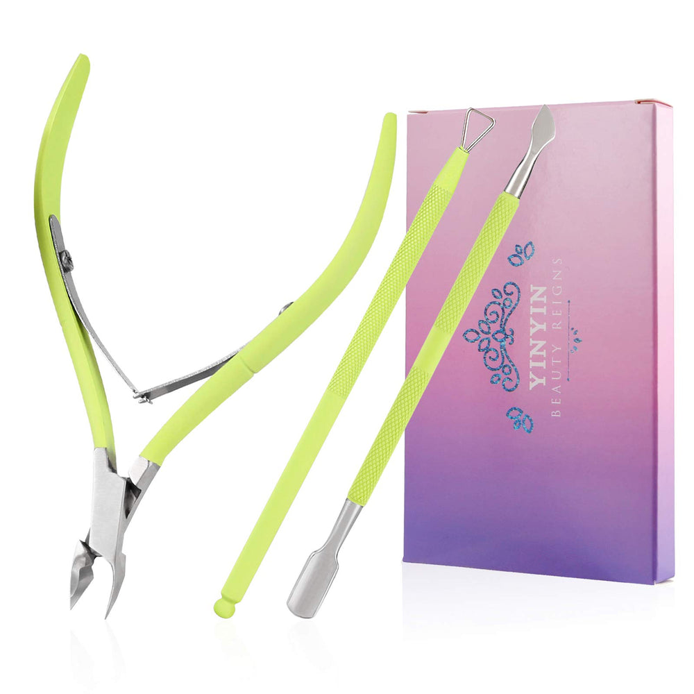 YINYIN professional cuticle trimmer green-nipper for precise cuticle removal