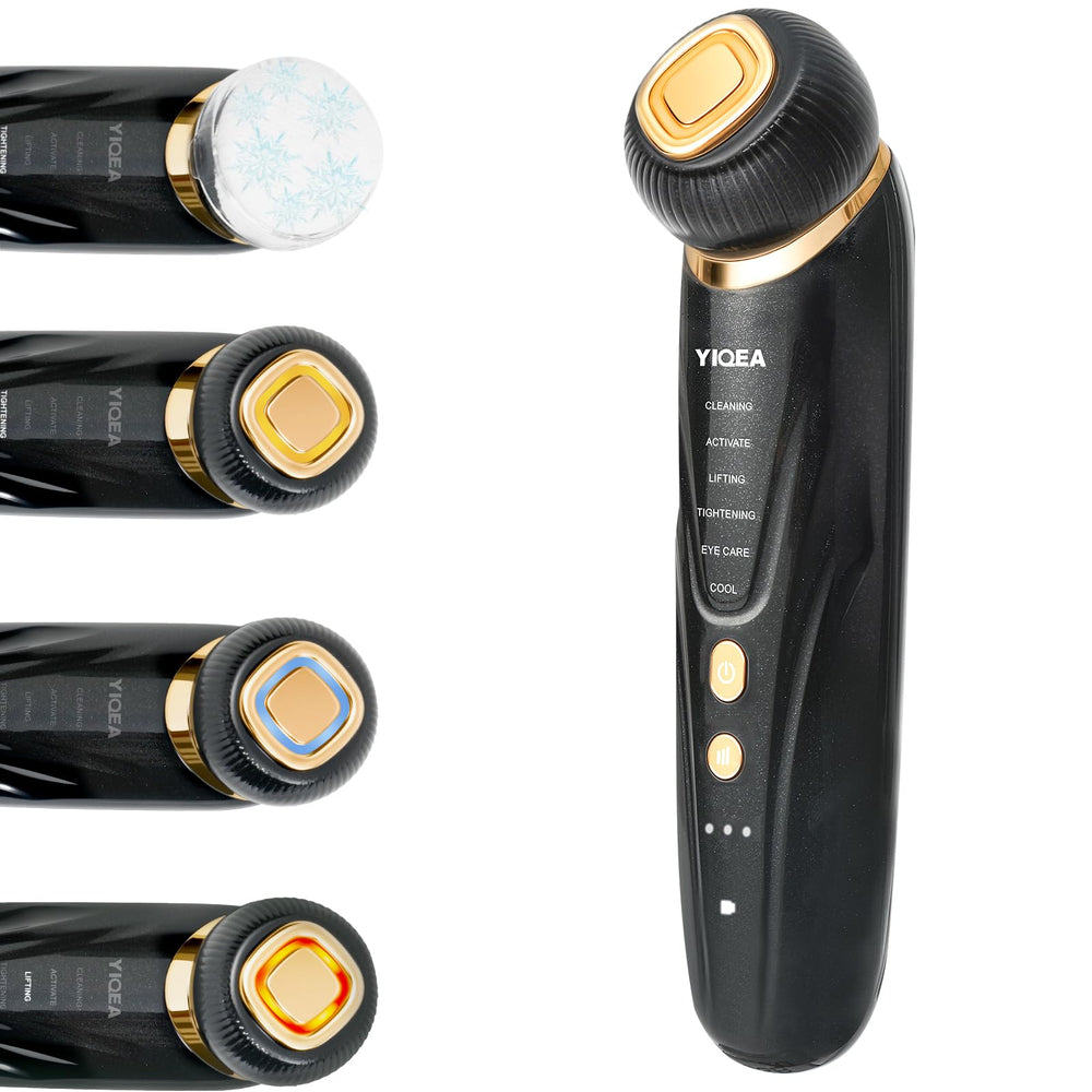 YIQEA Facial Massager 6in1 box shows premium packaging for gifting or at-home routine.
