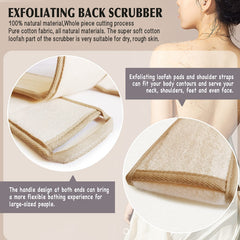 YIQINGJIE body-exfoliating-loofah-sponge provides gentle scrubbing across large areas.