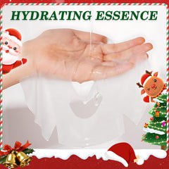 Yishifa Christmas facial masks shared during a festive holiday party.