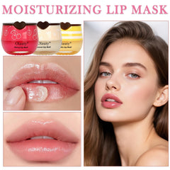 Yishifa lip mask honey pot close-up highlighting propolis nourishment