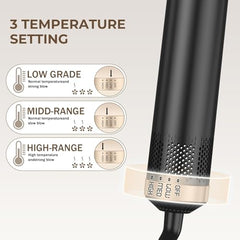 Yitrust air curler attachment closeup left curling wand in action