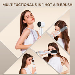 Yitrust negative ion air curling brush smoothing frizz during styling