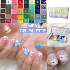 YJMyujimi Gel Palette iron case ready for color display and selection.