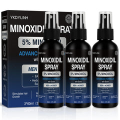 YKDYLINH 5% Minoxidil spray bottle front view for easy daily regrowth routine