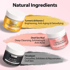 YLNALO 3-in-1 clay mask gift set showcases spa-skincare at home.