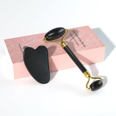 YLTNEUQER Jade Roller Gua Sha Set packaging for premium skincare routine