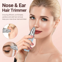 YLYYCC Facial Hair Trimmer LED light improves visibility during grooming