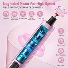 YLYYCC nail drill bits collection for acrylic, gel and dip powder nails