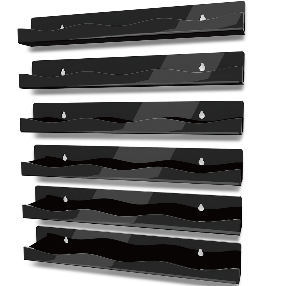 YMVV 15-inch nail polish rack left view enables easy color selection for salons