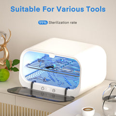 Yofuly nail tools cleaner box with movable shelves for flexible loading.