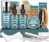 YogerYou beard kit straight razor for precise grooming and sharp lines