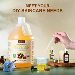 Yoken Jojoba Oil hair care application showing deep conditioning potential.
