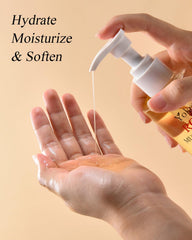 Yoken after shower application shows light, non-greasy hydration across skin.