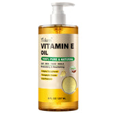 Yoken Vitamin E oil bottle with pump for easy skin hydration and daily care.