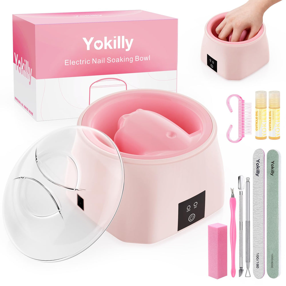 Yokilly Nail Bowl Heated front view for convenient home manicures and faster soak-offs.
