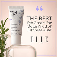 Yonka Phyto-Contour rosemary extract illustration highlights herbal glow and toning benefits.