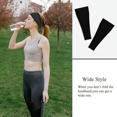 YONUF fashion headbands breathable fabric shows moisture-wicking properties for sweat-free workouts.