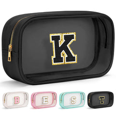 YOOLIFE clear makeup bag front shows a transparent view for quick item spotting and organized travel.
