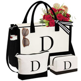 YOOLIFE initial tote offers ample capacity for daily essentials
