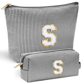 YOOLIFE monogram makeup bag front chenille letter for personalized style.