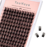YOONOYA lash clusters 144pcs packaging enables easy at-home application.