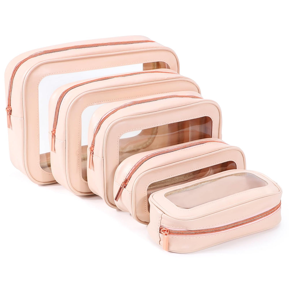 YOPCDJ clear toiletry bag set collection with clear view for quick packing.