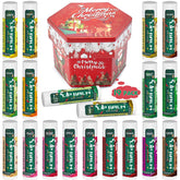 Yopela 19-pack Christmas lip balm bulk with multiple flavors