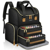 YOREPEK extra-large organizer backpack front view shows high bottle capacity for pros.