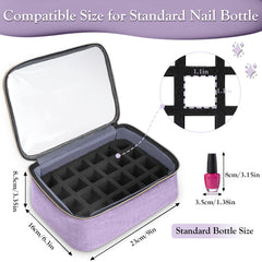 YOREPEK nail polish organizer capacity up to 72 standard bottles for large collections.