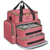YOREPEK Nail Polish Organizer Case full-capacity layout for 96–100 bottles