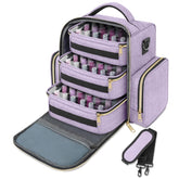 YOREPEK nail polish organizer front view showing roomy compartments for easy access.