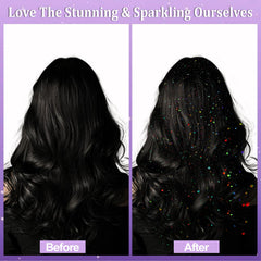 Yosca glitter spray on hair adds festival ready shine
