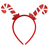 YOUDICT candy cane headband front view for festive party styling