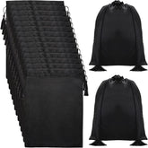 Youeon silk satin wig bags in 12x16 black protect wigs during storage and travel